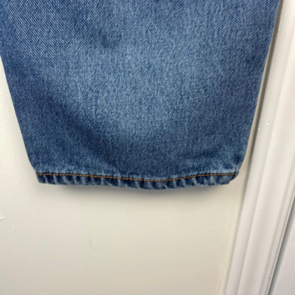 Levis 550 Relaxed Fit Mens 38x29 100% Cotton Medium Wash Denim‎ Blue Jeans Zip